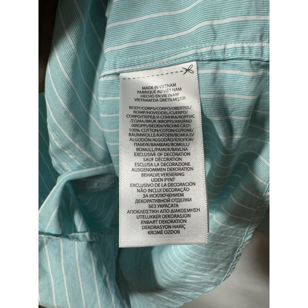 Men's Ralph Lauren Striped Button Down Shirt Blue White Navy Pony | Size Small - Picture 5 of 6